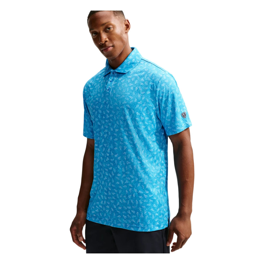 Nike Par Dri-FIT Grass Print Golf Polo Shirt IO0734