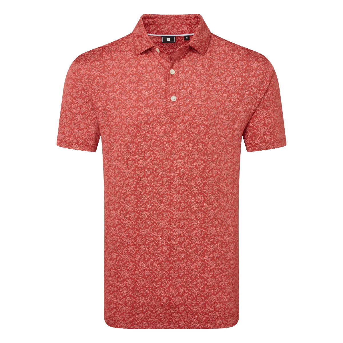 FootJoy Wingtip Floral Lisle Golf Polo Shirt 39264