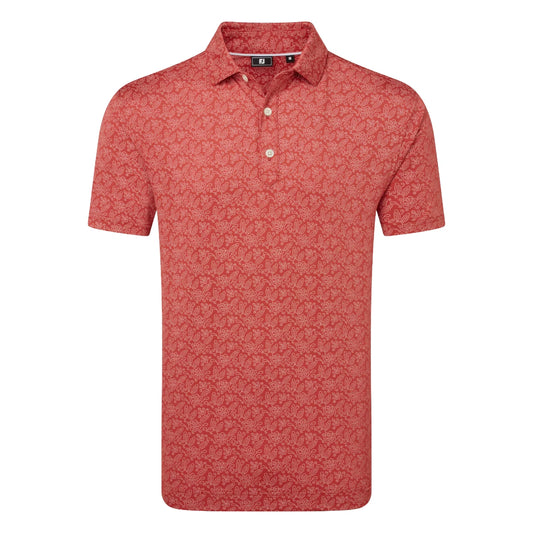 FootJoy Wingtip Floral Lisle Golf Polo Shirt 39264
