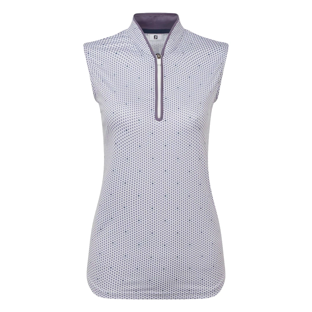 FootJoy Ladies Zip Tank Print Golf Polo Shirt 39365