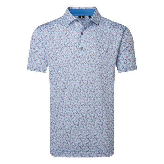 FootJoy Surfs Up Print Lisle Golf Polo Shirt 39249