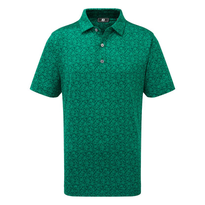 FootJoy Junior Printed Floral Lisle Golf Polo Shirt 39425