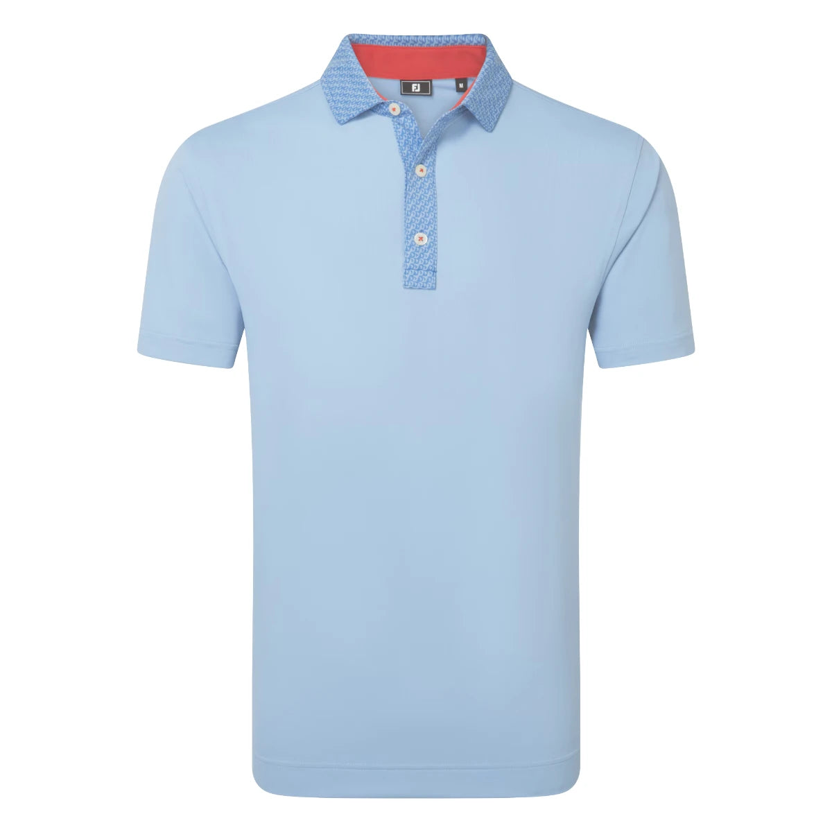 FootJoy Star Geo Trim Pique Golf Polo Shirt 39283