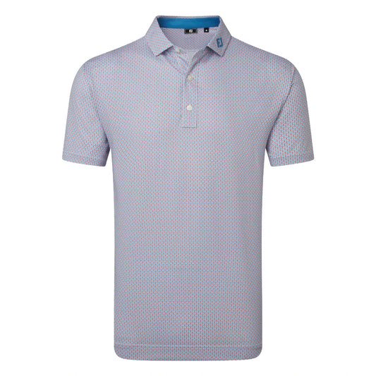 FootJoy Nautical Flag Print Lisle Golf Polo Shirt 39260