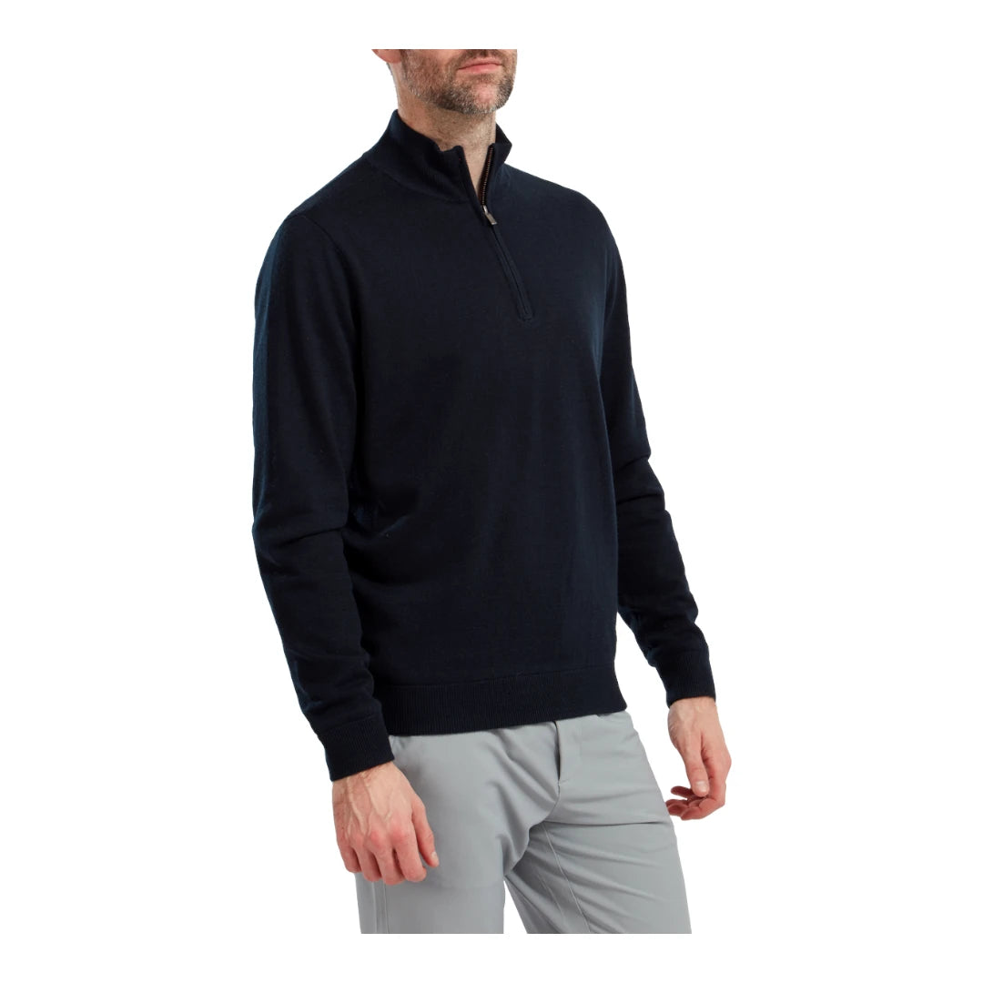 FootJoy Wool Blend 1/2 Zip Lined Golf Sweater 90210