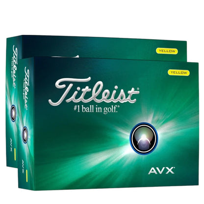 Titleist AVX Yellow Golf Balls | 2 Dozen Offer