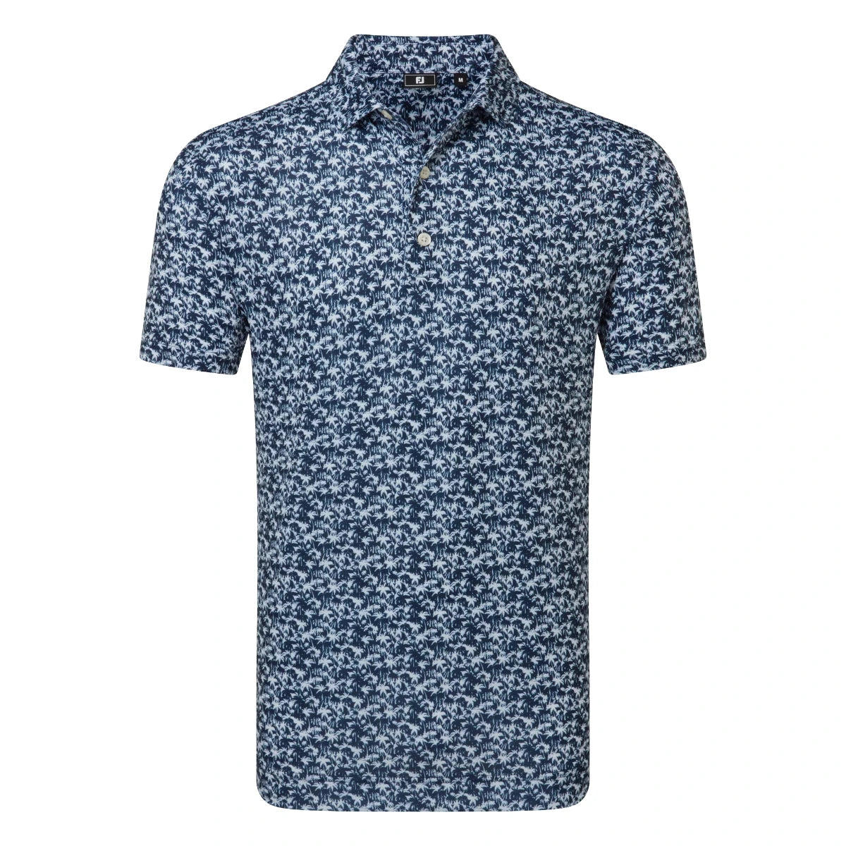 Footjoy Hidden Palm Print Lisle Golf Polo Shirt 39244