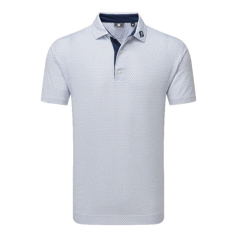 FootJoy Deco Diamond Print Lisle Golf Polo Shirt 37783