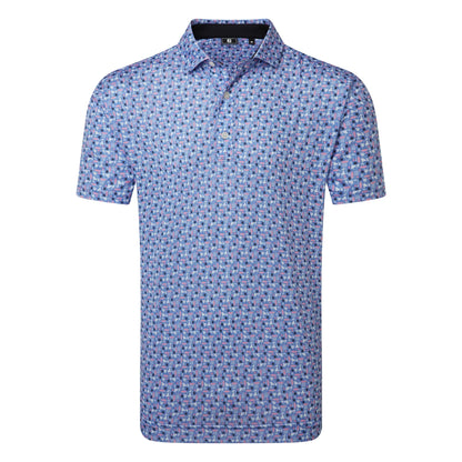 FootJoy Surfs Up Print Lisle Golf Polo Shirt 39251