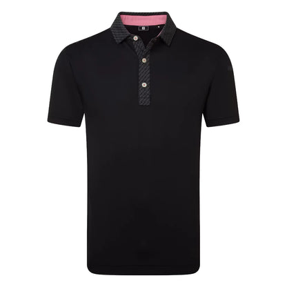 FootJoy Star Geo Trim Pique Golf Polo Shirt 39285