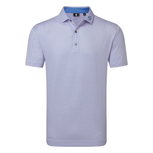 FootJoy Nautical Flag Print Lisle Golf Polo Shirt 39262