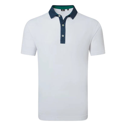 FootJoy Star Geo Trim Pique Golf Polo Shirt 39286