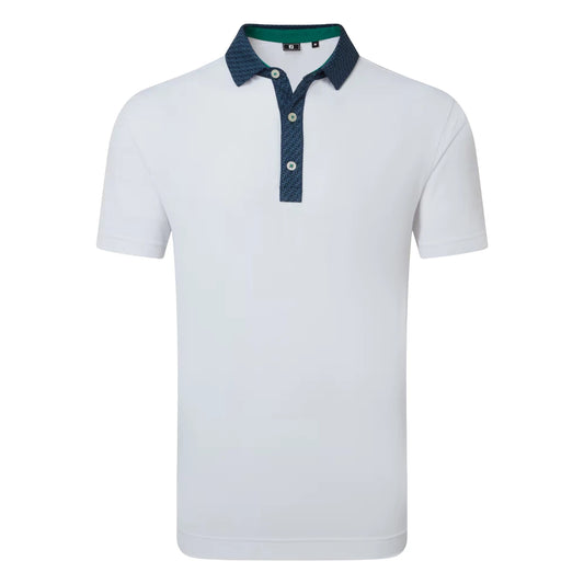 FootJoy Star Geo Trim Pique Golf Polo Shirt 39286