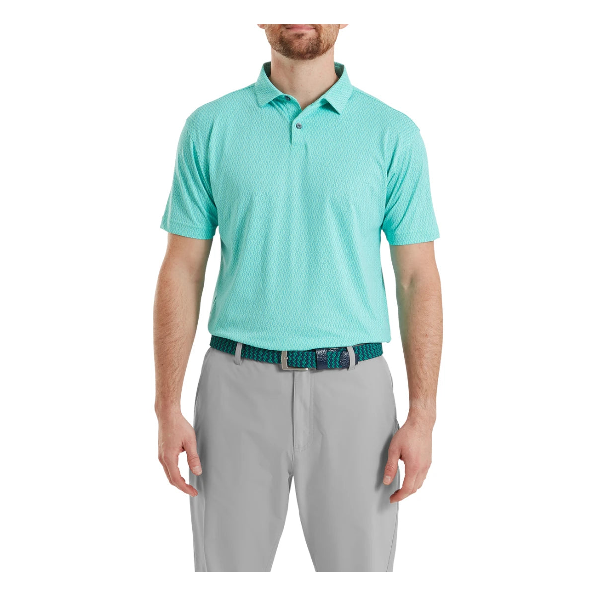 FootJoy Modernist Geo Pique Golf Polo Shirt 39351
