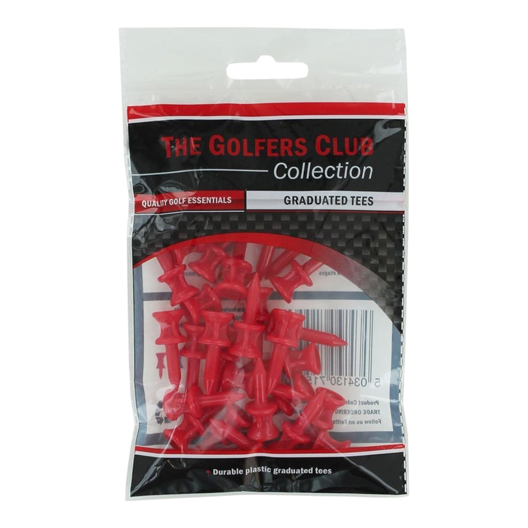 Brand Fusion Plastic 12mm Golf Tees | 30 Pack