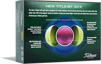 Titleist 2020 AVX Golf Balls | Yellow