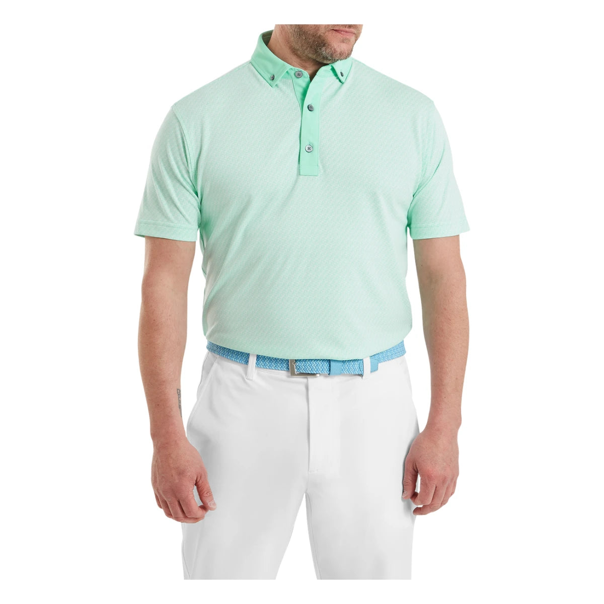 FootJoy Star Geo Jacquard Golf Polo Shirt 39257