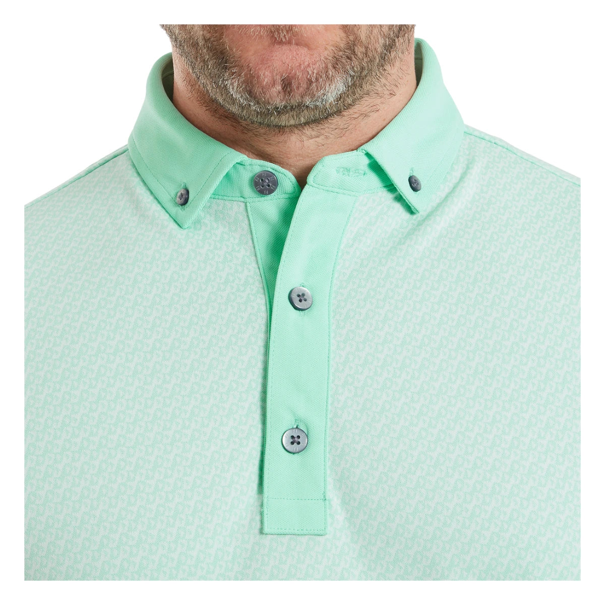 FootJoy Star Geo Jacquard Golf Polo Shirt 39257