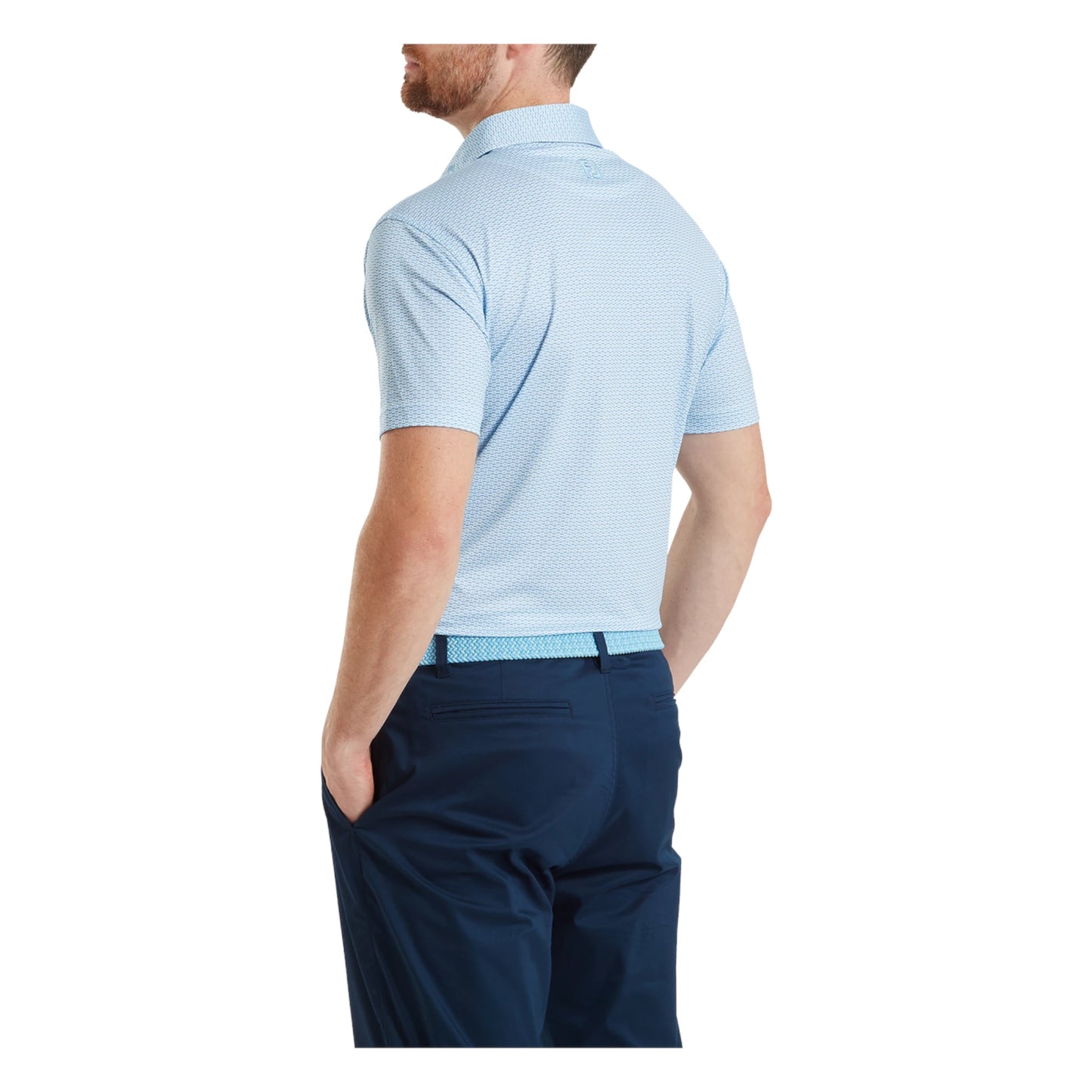 Footjoy Nautical Flag Print Lisle Golf Polo Shirt 39261