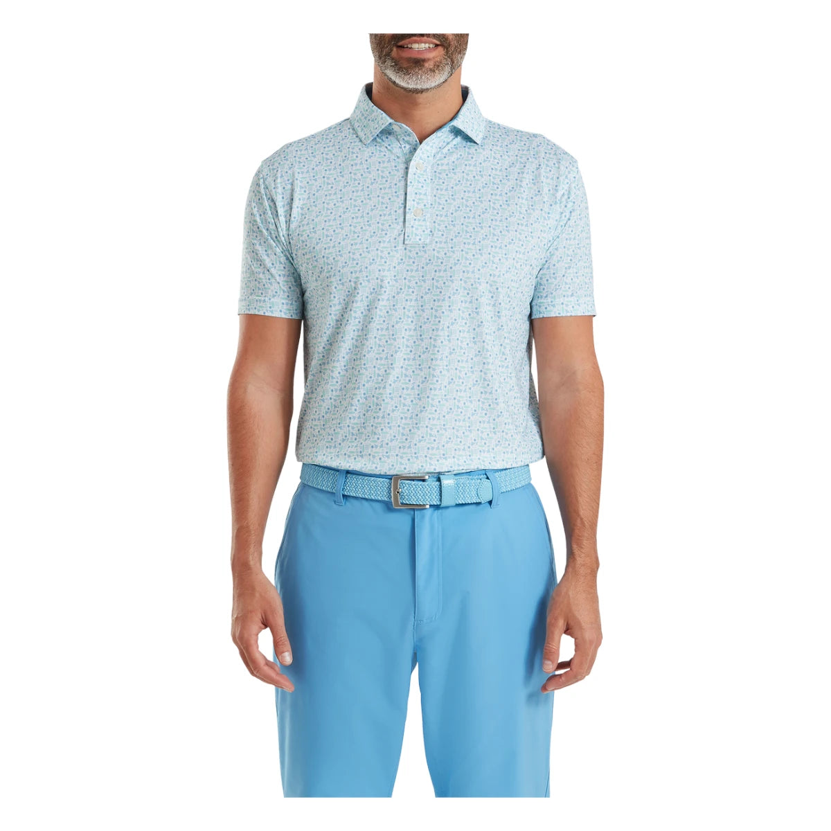 FootJoy Surfs Up Print Lisle Golf Polo Shirt 39250