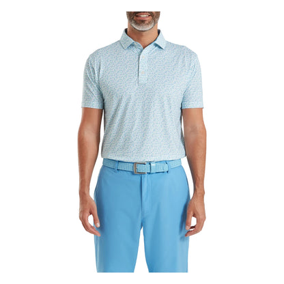 FootJoy Surfs Up Print Lisle Golf Polo Shirt 39250