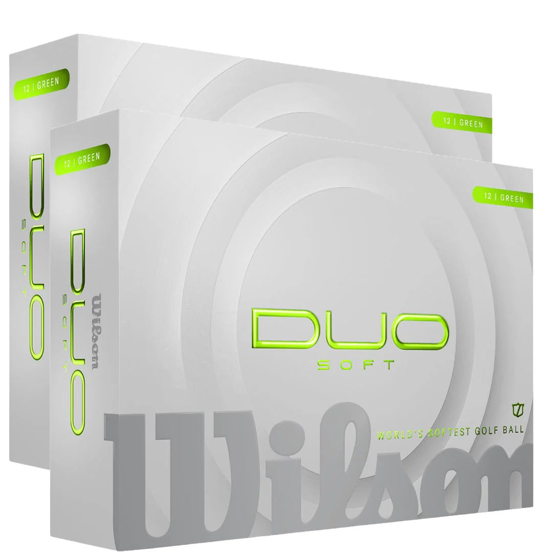 Wilson 2025 Duo Soft Green Golf Balls | Double Dozen