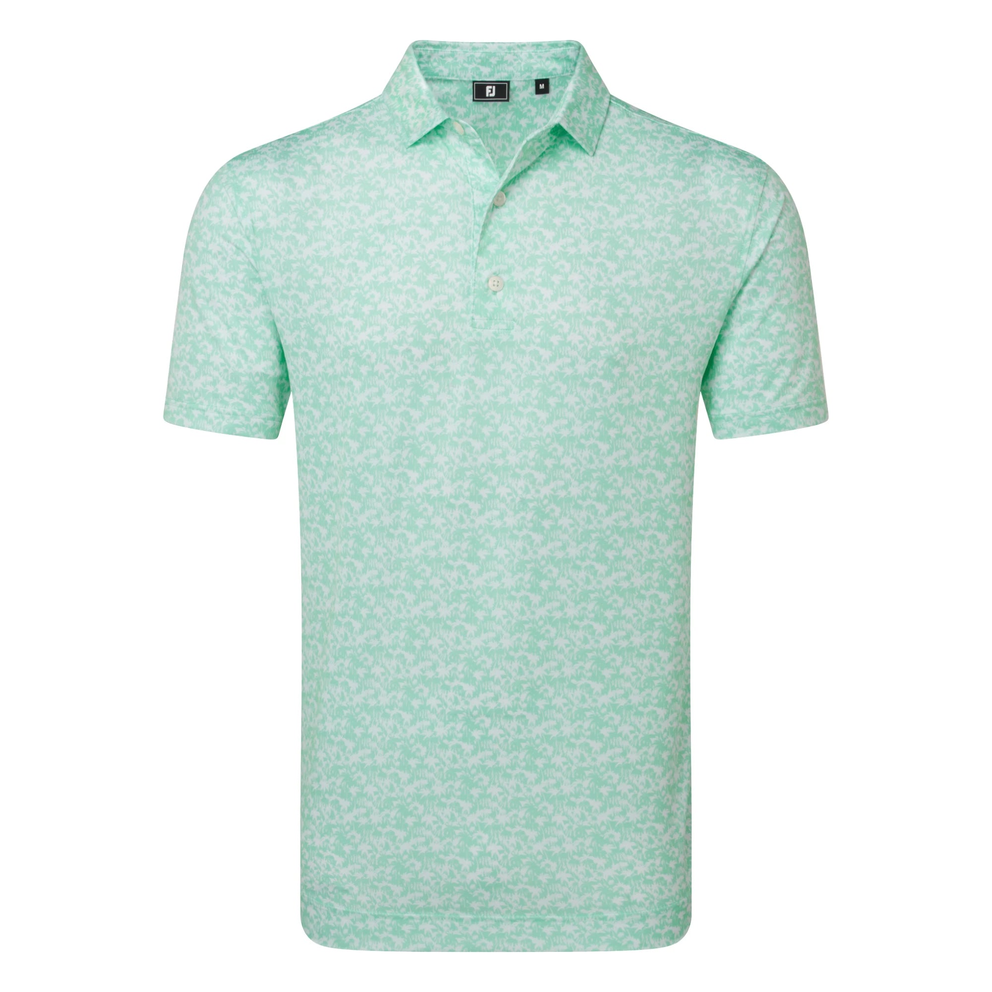 FootJoy Hidden Palm Print Lisle Golf Polo Shirt 39243