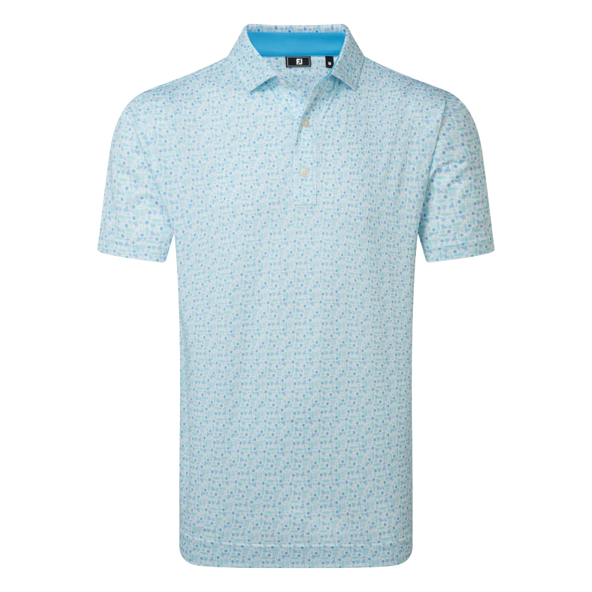 FootJoy Surfs Up Print Lisle Golf Polo Shirt 39250
