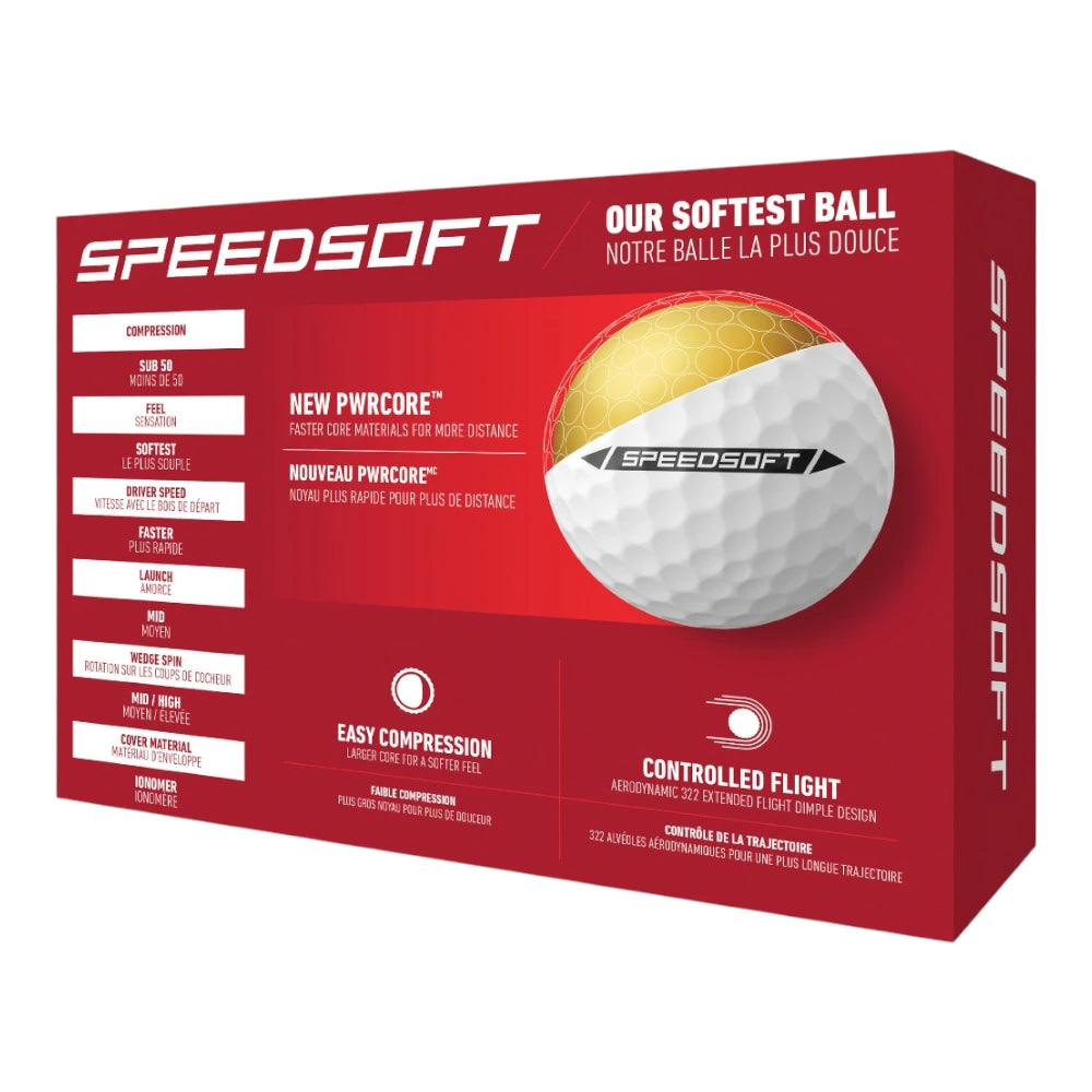 TaylorMade Speed Soft Golf Balls | 15 Pack