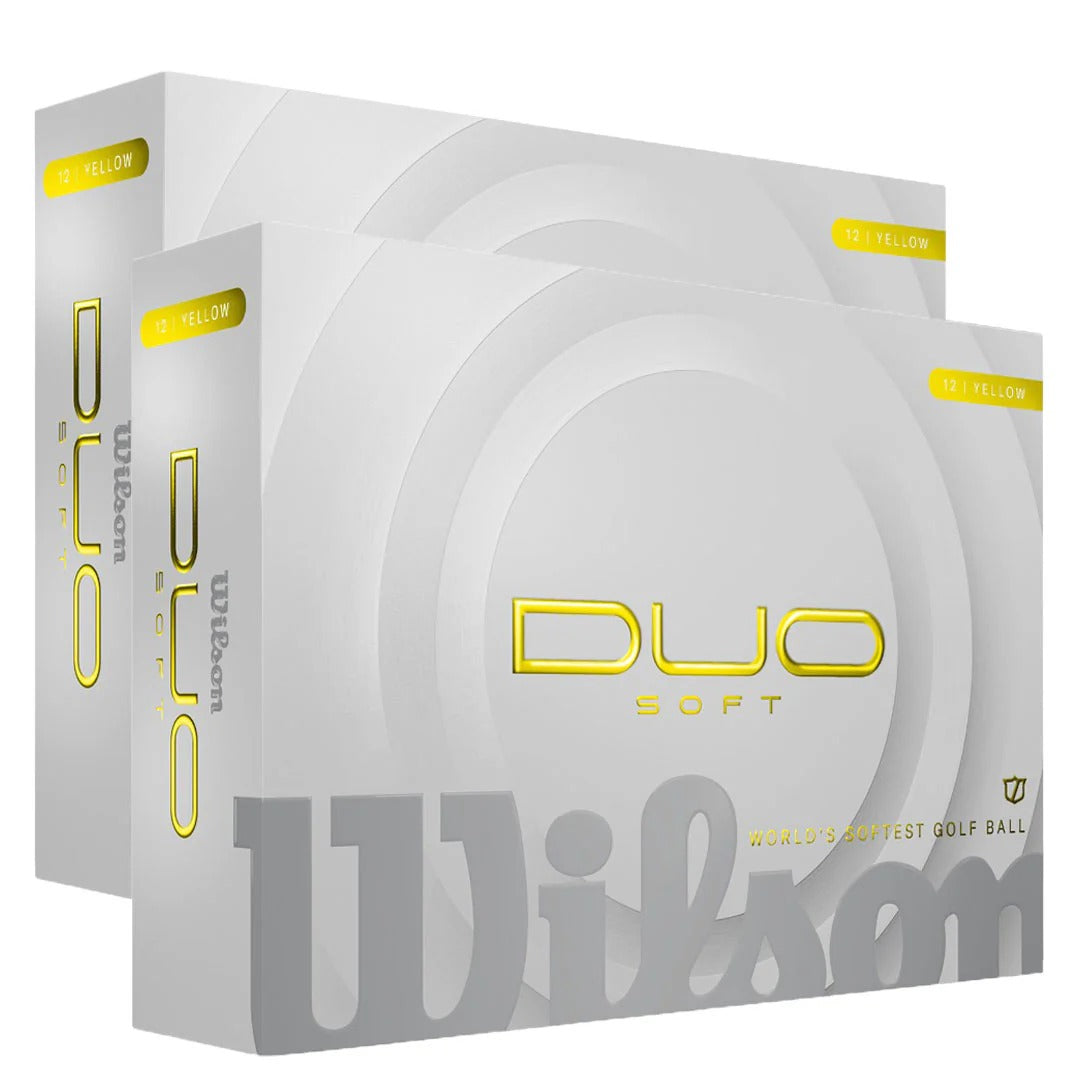 Wilson 2025 Duo Soft Yellow Golf Balls | Double Dozen