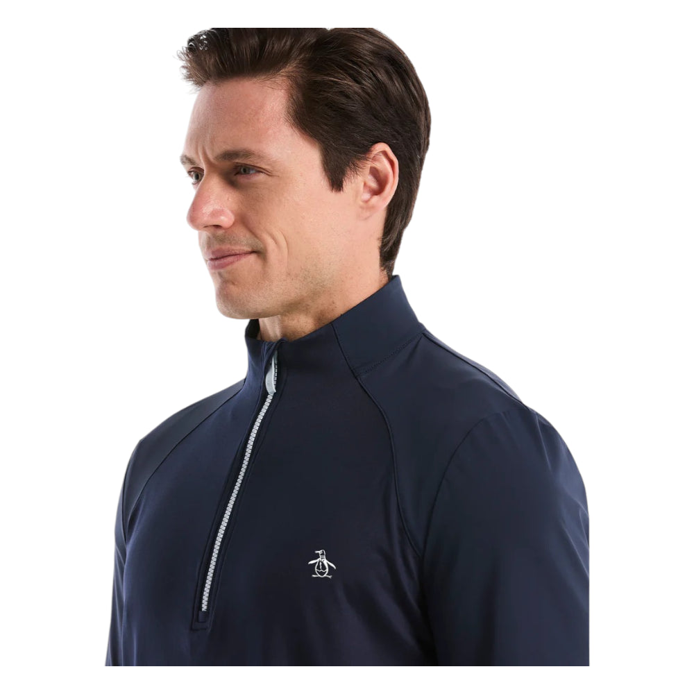 Original Penguin Mixed Media 1/4 Zip Golf Pullover OGKSG049