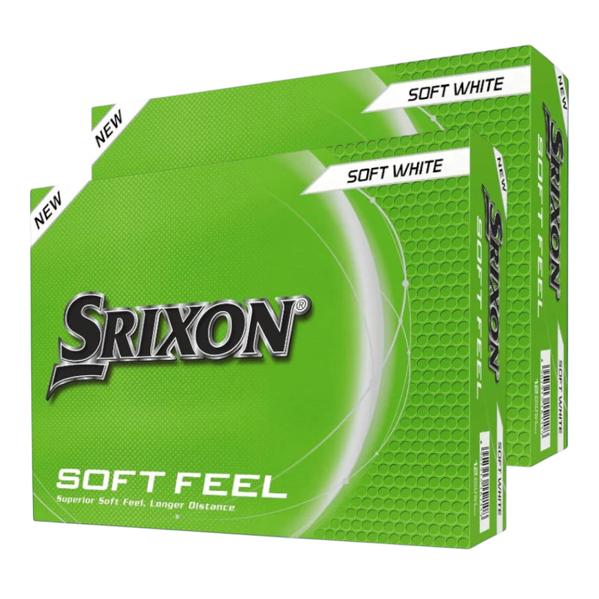 Srixon Soft Feel Personalised Golf Balls | White Double Dozen