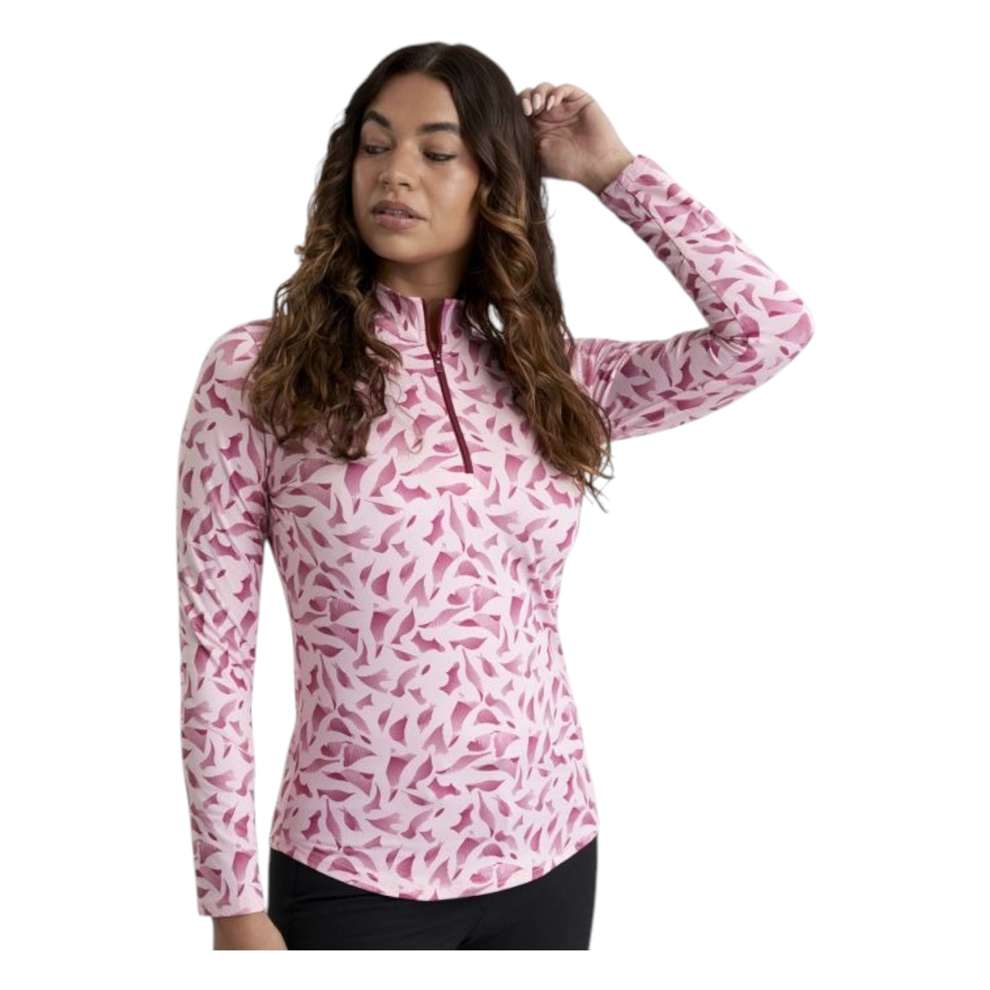 Green Lamb Ladies Soft-Stretch 1/4 Zip Golf Mid Layer AG25093