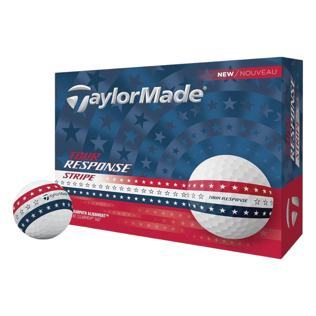 Taylormade 2025 Tour Response Stripe Golf Balls | 4 for 3