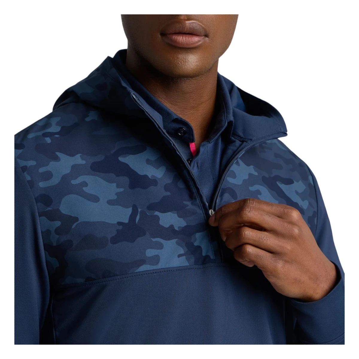 G/FORE Camo Brushed Back 1/4 Zip Golf Hoodie GMM000077
