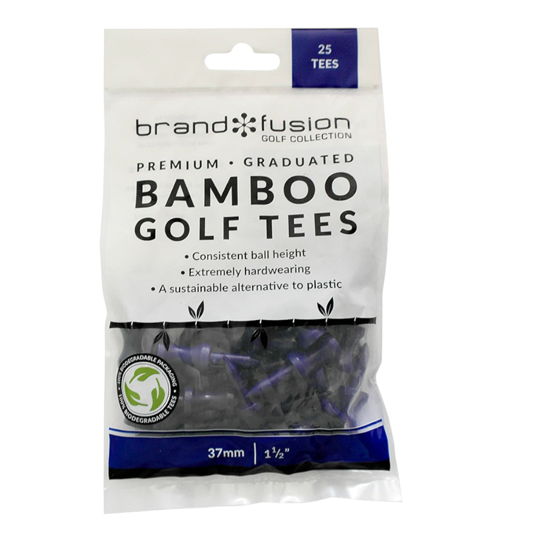 Brand Fusion BeesTees 37mm Bamboo Golf Tees | 25 Pack