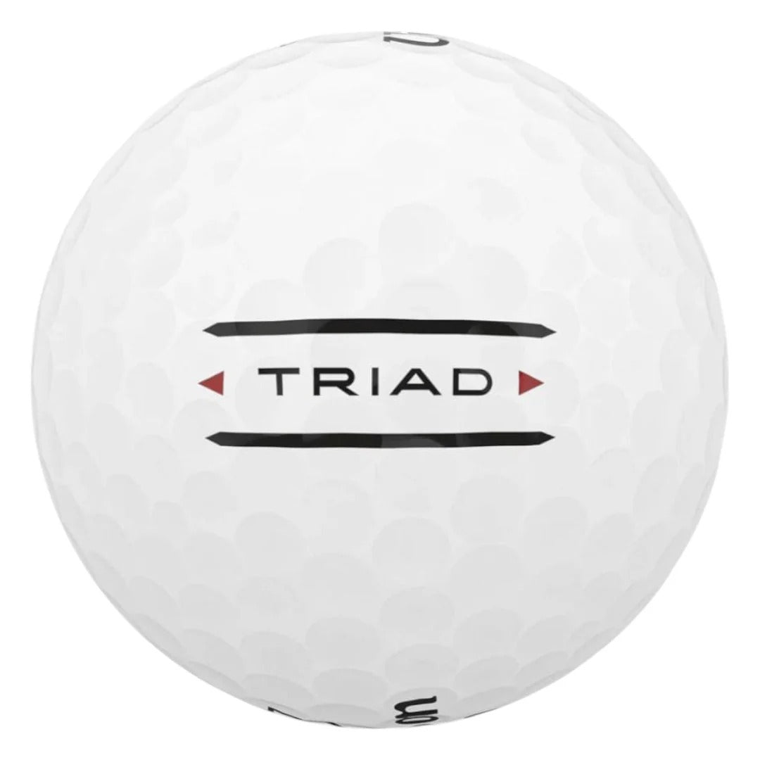 Wilson 2025 Staff Triad White Golf Balls | Double Dozen