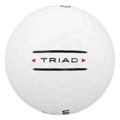 Wilson 2025 Staff Triad White Golf Balls | Double Dozen