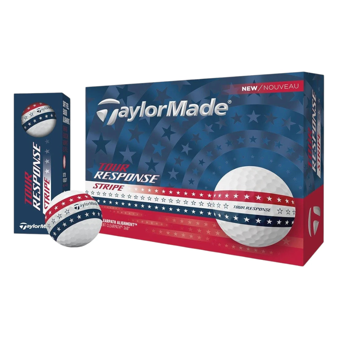 Taylormade 2025 Tour Response Stripe Golf Balls | 4 for 3