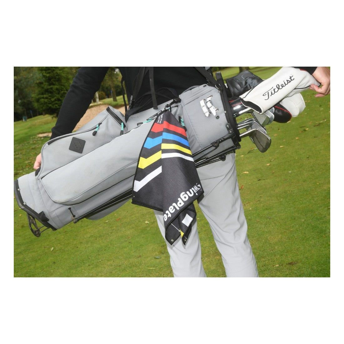 The Swing Plate Golf Towel