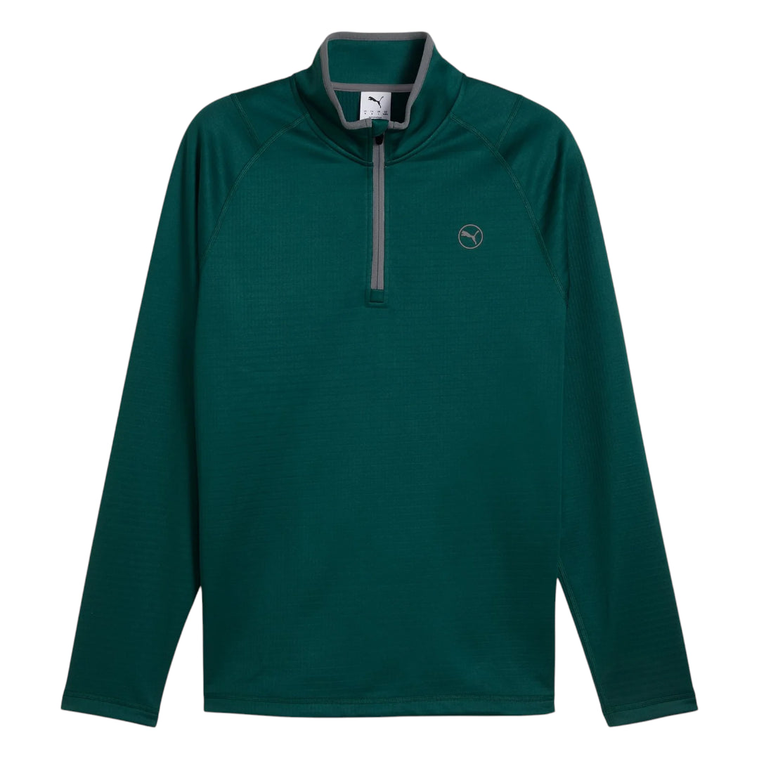 Puma Waffle Fleece 1/4 Zip Golf Midlayer 626982
