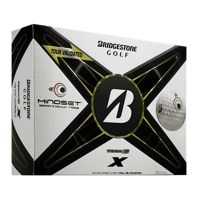 Bridgestone Tour B X Mindset Double Dozen Golf Balls + Free Cap