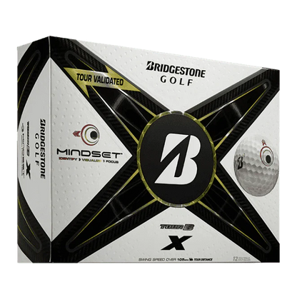 Bridgestone Tour B X Mindset Double Dozen Golf Balls + Free Cap