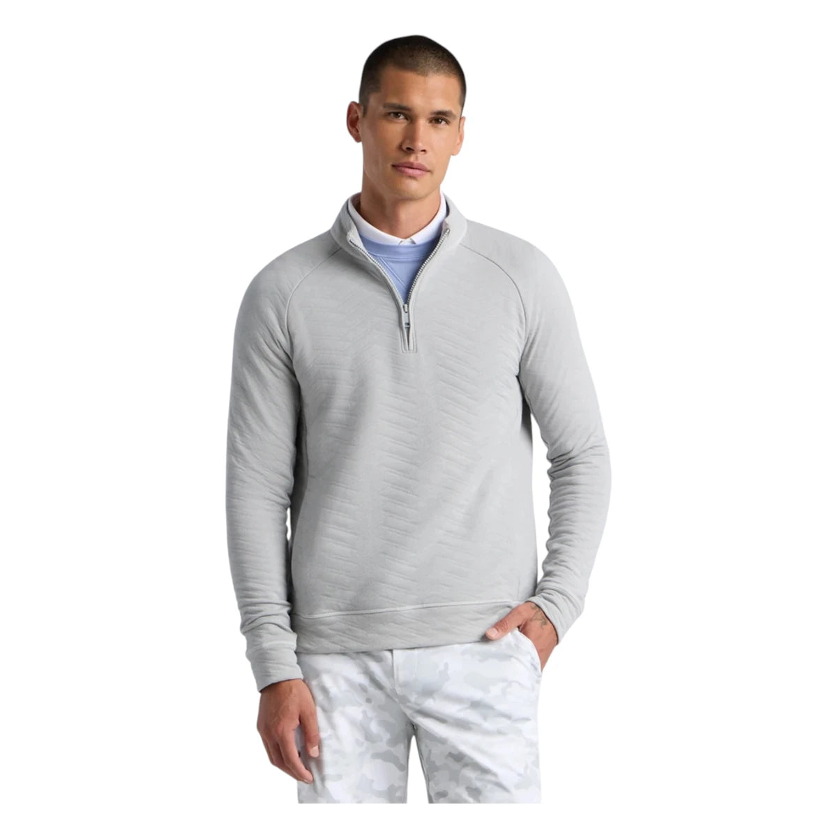 G/FORE Dunes Cotton Quilted 1/4 Zip Golf Mid Layer GMM000078