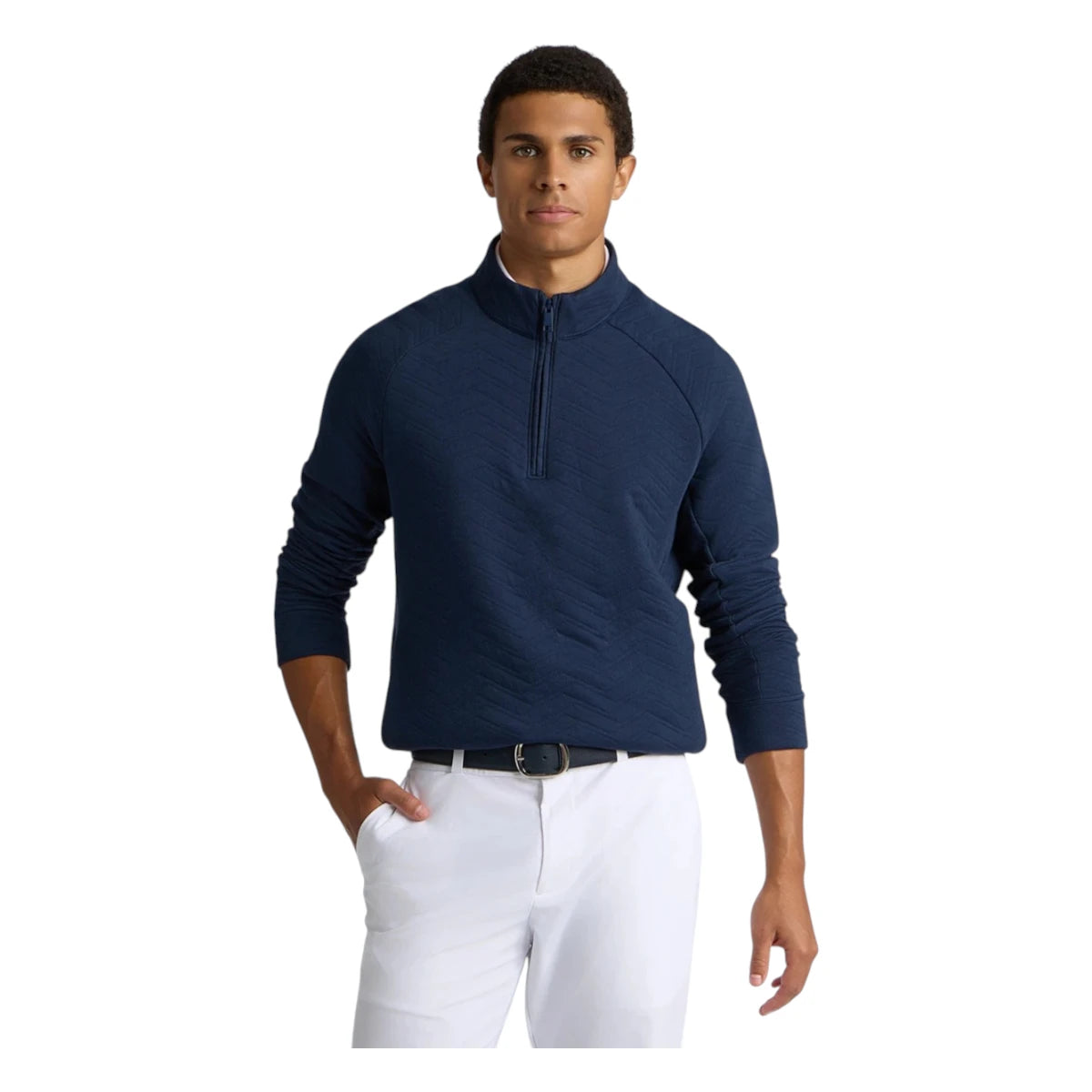 G/FORE Dunes Cotton Quilted 1/4 Zip Golf Mid Layer GMM000078