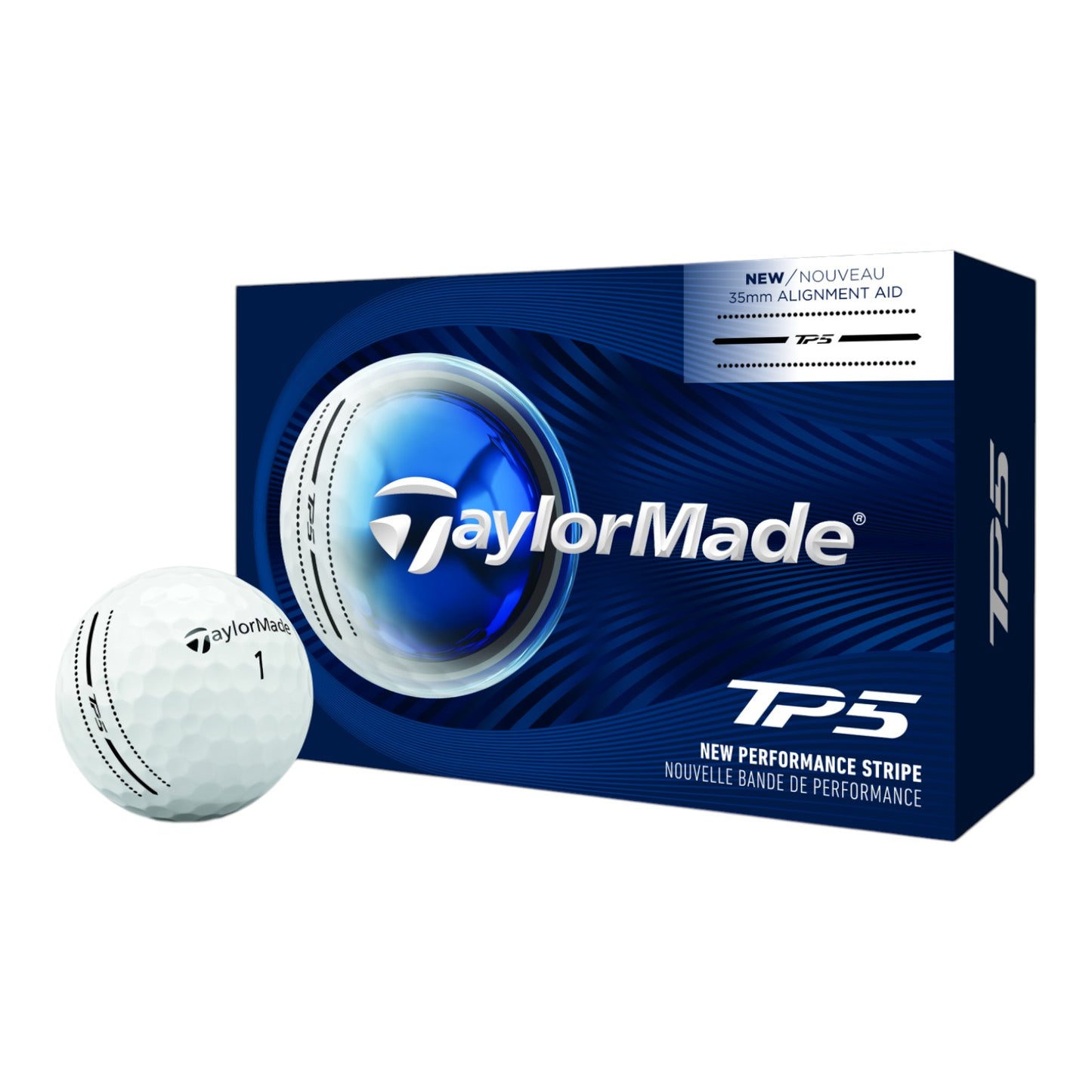 Taylormade 2026 TP5 Performance Stripe Golf Balls | 6 Ball Pack