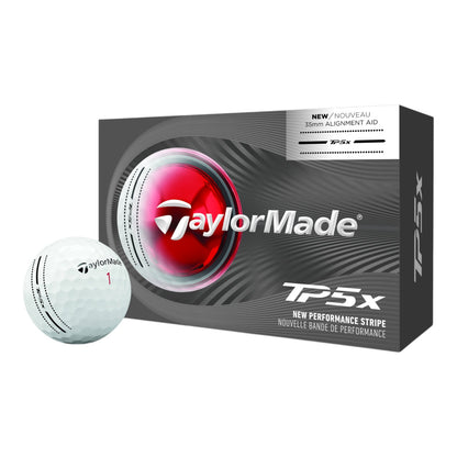Taylormade 2026 TP5X Performance Stripe Golf Balls | 6 Ball Pack