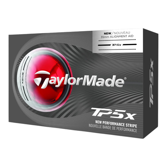 Taylormade 2026 TP5X Performance Stripe Golf Balls | 6 Ball Pack