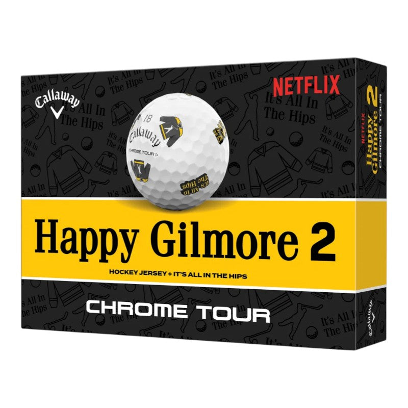 Callaway Happy Gilmore 2 "It's All In The Hips" Chrome Tour Golf Balls