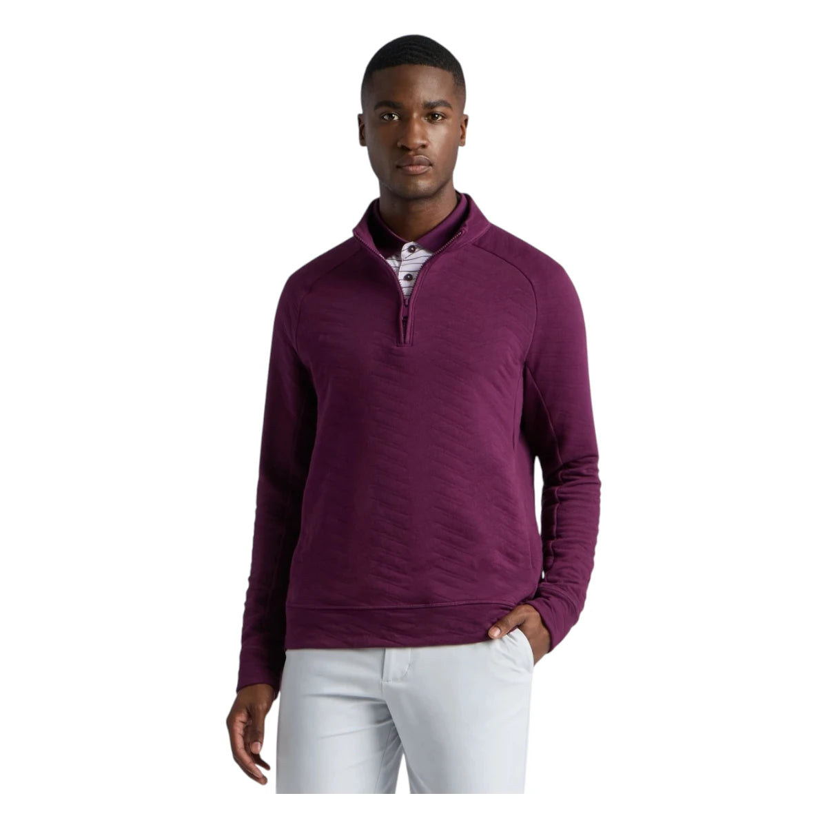 G/FORE Dunes Cotton Quilted 1/4 Zip Golf Mid Layer GMM000078